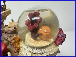 Disney store LITTLE MERMAID Snowglobe Musical UNDER THE SEA Multi Globe (Read)