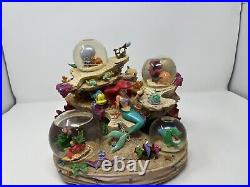 Disney store LITTLE MERMAID Snowglobe Musical UNDER THE SEA Multi Globe (Read)