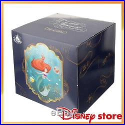 Disney store Little Mermaid Ariel Snow globe Music Box Figure Doll Alan Menken