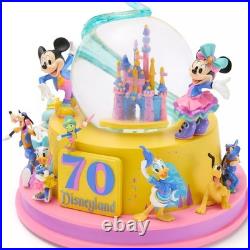 Disneyland 70th Anniv. Sleeping Beauty's Castle Snow Globe Mickey & Friends 2025 Disneyland 70th Anniv. Sleeping Beauty's Castle Snow Globe Mickey & Friends 2025