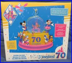 Disneyland 70th Anniv. Sleeping Beauty's Castle Snow Globe Mickey & Friends 2025 Disneyland 70th Anniv. Sleeping Beauty's Castle Snow Globe Mickey & Friends 2025
