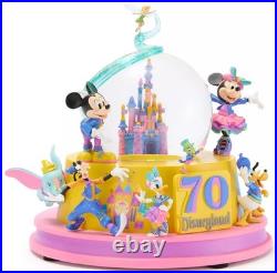 Disneyland 70th Anniv. Sleeping Beauty's Castle Snow Globe Mickey & Friends 2025 Disneyland 70th Anniv. Sleeping Beauty's Castle Snow Globe Mickey & Friends 2025