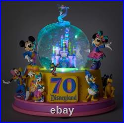 Disneyland 70th Anniv. Sleeping Beauty's Castle Snow Globe Mickey & Friends 2025 Disneyland 70th Anniv. Sleeping Beauty's Castle Snow Globe Mickey & Friends 2025