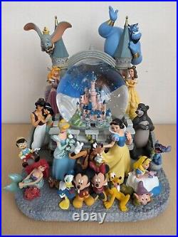 Disneyland Musical Snow Globe Rare Large Heavy