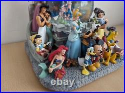 Disneyland Musical Snow Globe Rare Large Heavy