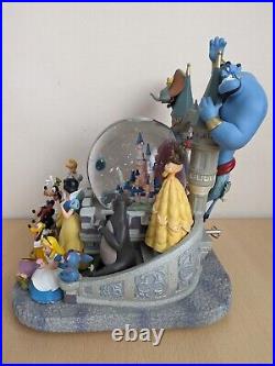 Disneyland Musical Snow Globe Rare Large Heavy