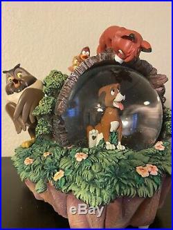 Disneys Classic Fox And Hound Snowglobe Rare Globe