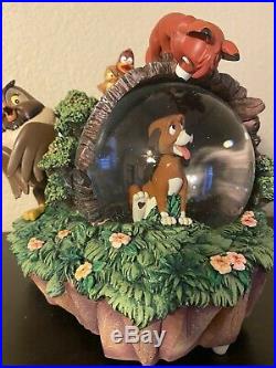 Disneys Classic Fox And Hound Snowglobe Rare Globe