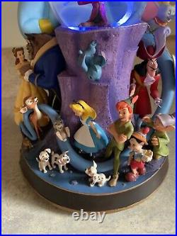 Disneys Wonderful World of Disney Multiple Character Snow Globe In Original Box