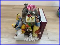 Disneys Wonderful World of Disney Set of 2 Book End Snow Globes see description
