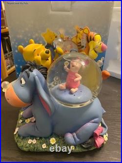 Disneystore Eeyore & His Pals A Magical Snowglobe Retired Working with Box