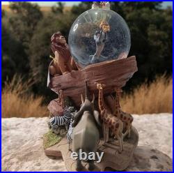Disneystore THE LION KING Snow Globe Musical CIRCLE OF LIFE Simba Rafiki 1994