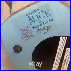 EUC Vintage Disney Alice In Wonderland Fiftieth Year Snow Globe Music Box