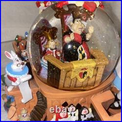 EUC Vintage Disney Alice In Wonderland Fiftieth Year Snow Globe Music Box