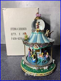 EXTREMELY RARE Disney Globe World of Disney Carousel Once Upon a Dream