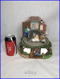 European Disney Store Exclusive Lady And The Tramp Large Snow Globe