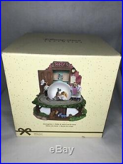 European Disney Store Exclusive Lady And The Tramp Large Snow Globe