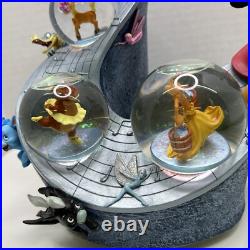 Extremely RARE DISNEY AUCTIONS LE Fantasia Mickey Snow Globe DAMAGED READ