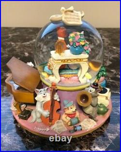 Extremely Rare Vintage Disney Aristocats Large Musical Water Globe