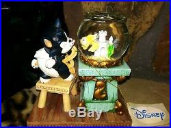 Figaro & Cleo, Disney Store Snow Water Globe, From Pinocchio, New, Mint