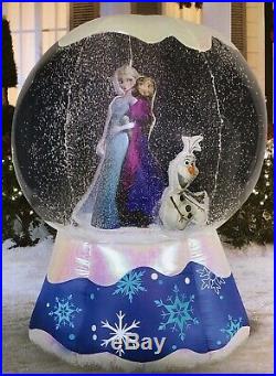 HTF Frozen 6 Outdoor Inflatable Snowglobe Anna Elsa Olaf Snow Globe Disney