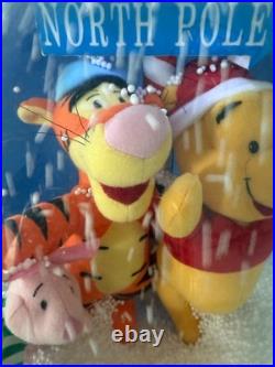 HUGE 12 Vintage Disney Winnie the Pooh, PIGLET MUSICAL SNOWGLOBE 2005