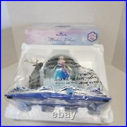 Hallmark Wonders Within Collection Disney Frozen Musical Snow Globe NEW