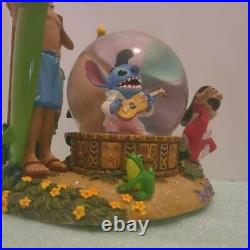 LILO And Stitch w FamilyDisney Snow Globe With Stitch As Elvis- Rare wDamage