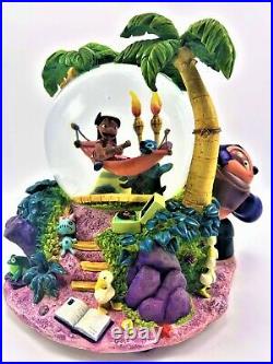 Large Disney Lilo and Stitch Aloha Musical Globe with lights