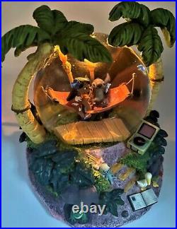 Large Disney Lilo and Stitch Aloha Musical Globe with lights