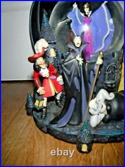 Large Disney Musical Villain Snowglobe Grim Grinning Ghost Excellent RARE