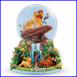 Lion King Rotating Glitter Disney Water Globe Snowdome Musical