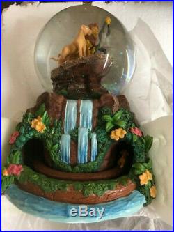 Lion King Rotating Glitter Disney Water Globe Snowdome Musical
