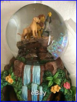 Lion King Rotating Glitter Disney Water Globe Snowdome Musical