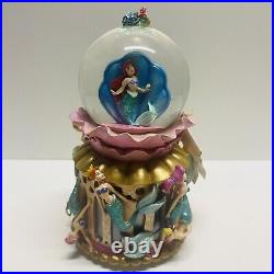 Little Mermaid And Daughters Of Triton 9 Musical Snow Globe Ariel Disney Store