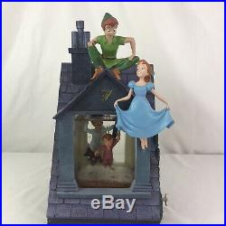 MAKE OFFER! Disney Peter Pan Snow Globe You Can Fly Darling House Lights Blower