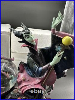MIB Rare Disney Villains Maleficent & Dragon Sleeping Beauty Snow Globe 12