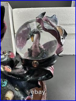 MIB Rare Disney Villains Maleficent & Dragon Sleeping Beauty Snow Globe 12