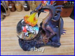 Maleficent Sleeping Beauty Disney Music Snow Globe VILLAINS RARE HT