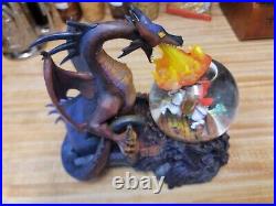 Maleficent Sleeping Beauty Disney Music Snow Globe VILLAINS RARE HT