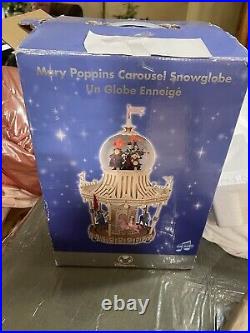 Mary Poppins Snowglobe disney Jolly Holiday rare snow globe box works