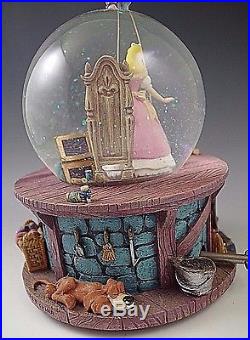 Mib Cinderella Walt Disney Snow Globe Musical Box Retired Very Rare