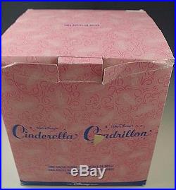Mib Cinderella Walt Disney Snow Globe Musical Box Retired Very Rare