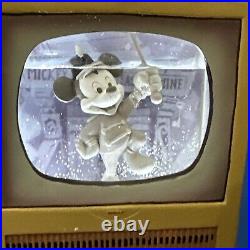 Mickey Mouse Club 50th Snowglobe Disney Donald Pluto Lighted Musical