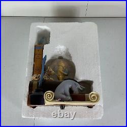 NEW Disney 80 years of Classic Winnie The Pooh Bookend Musical Snow Globe