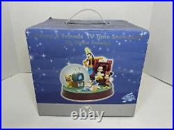 NEW Disney Mickey And Friends TV TIME Snow globe When You Wish Upon A Star