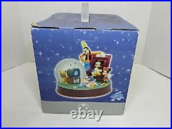 NEW Disney Mickey And Friends TV TIME Snow globe When You Wish Upon A Star