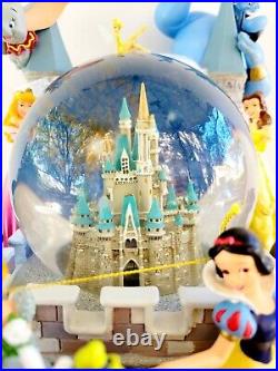 NEW Disney WDW 2004 Wishes 29 Characters Storybook Light Up Musical Snow Globe NEW Disney WDW 2004 Wishes 29 Characters Storybook Light Up Musical Snow Globe