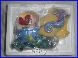 NEW (Opened box) Ariel with Seahorses Musical Snowglobe Disney little mermaid
