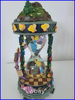 NEW! RARE Disney Alice In Wonderland Hourglass Snowglobe! Beautiful